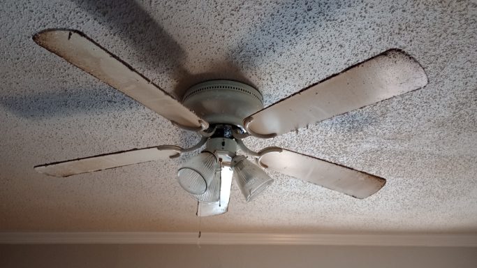 Living Room Ceiling Fan Before