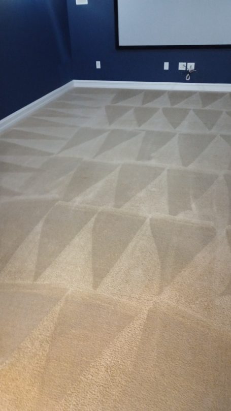Carpet Cleaning A carpeted floor with a geometric pattern of light and shadow.