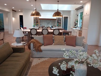 Living room cleaning